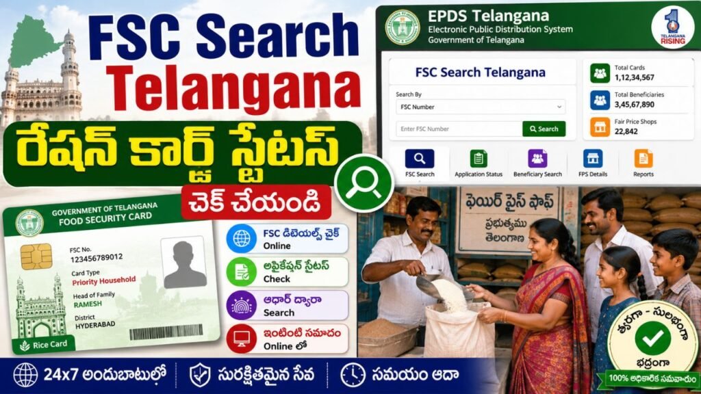 FSC Search Telangana