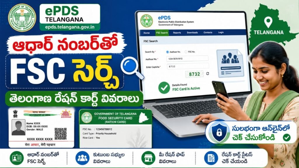 FSC Search with Aadhaar No